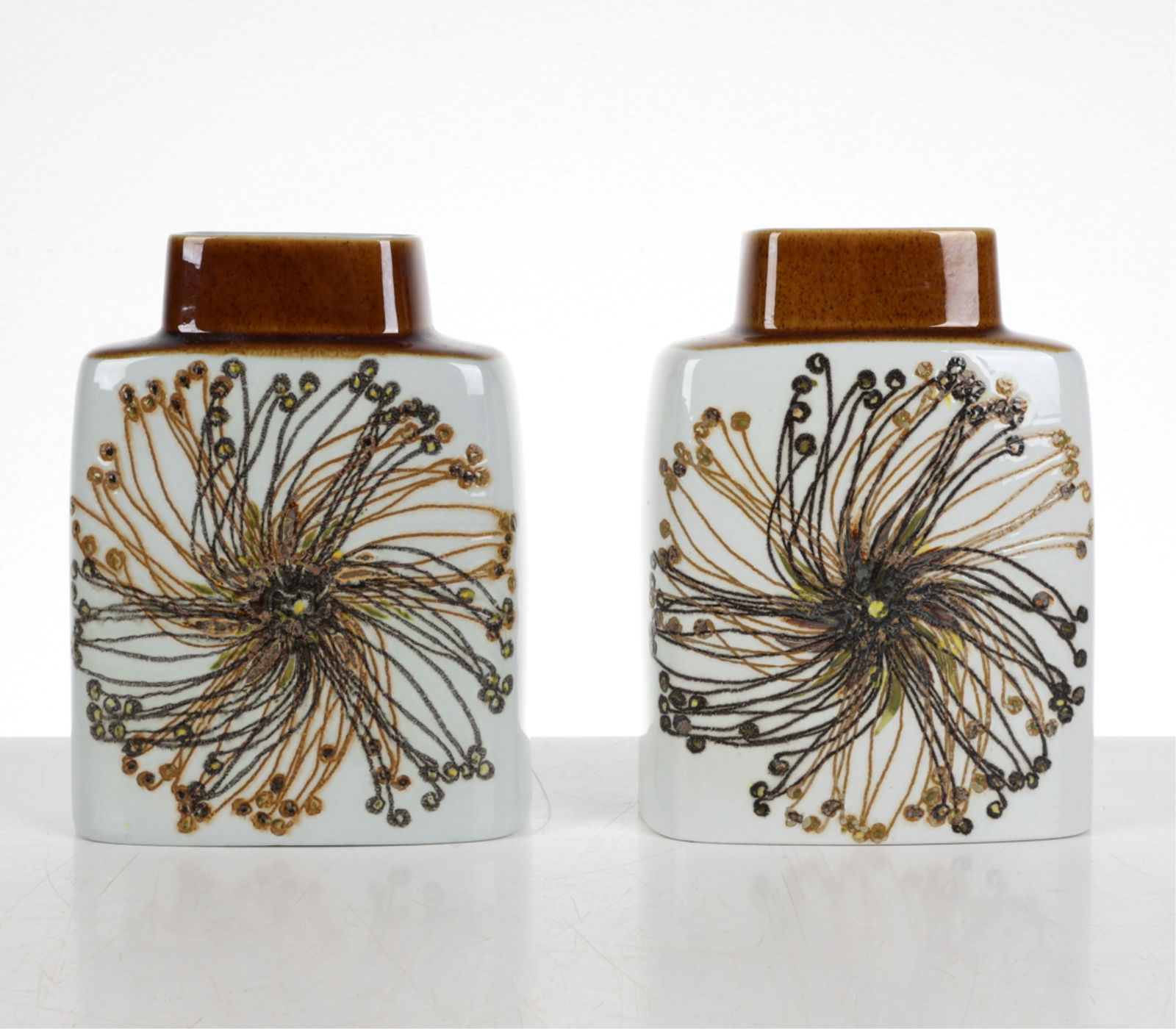ELLEN MALMER FOR COPENHAGEN FAJANCE VASES. C.1960 (1 of 13)