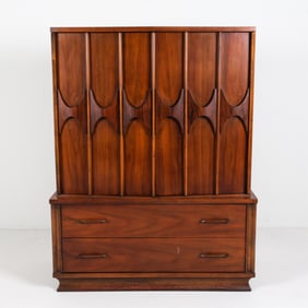 KENT COFFEY PERSPECTA WALNUT GENTLEMAN'S DRESSER