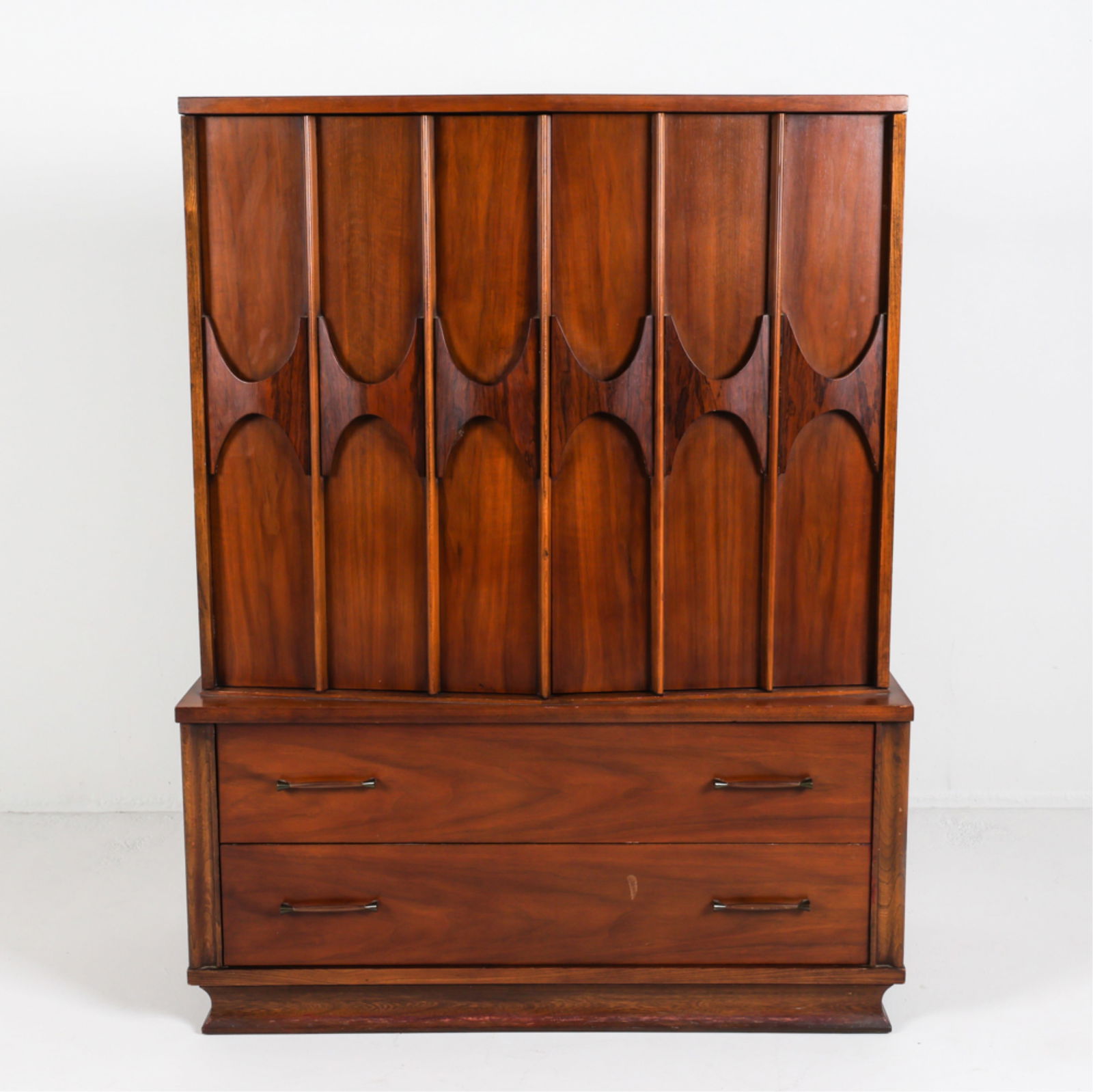 KENT COFFEY PERSPECTA WALNUT GENTLEMAN'S DRESSER
