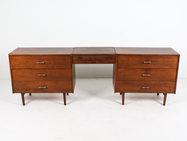 PAUL MCCOBB 'PLANNER GROUP' WALNUT VANITY DRESSER