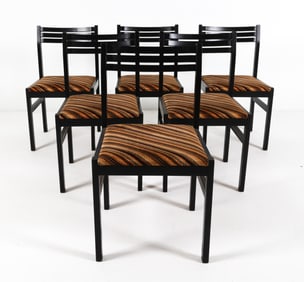 (6) VINTAGE DINING CHAIRS, C. 1970'S