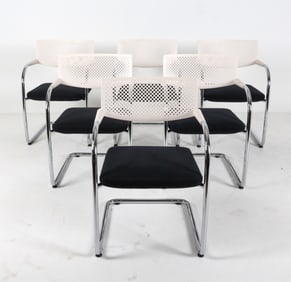 (6) VITRA VISAVIS STACKING ARMCHAIRS
