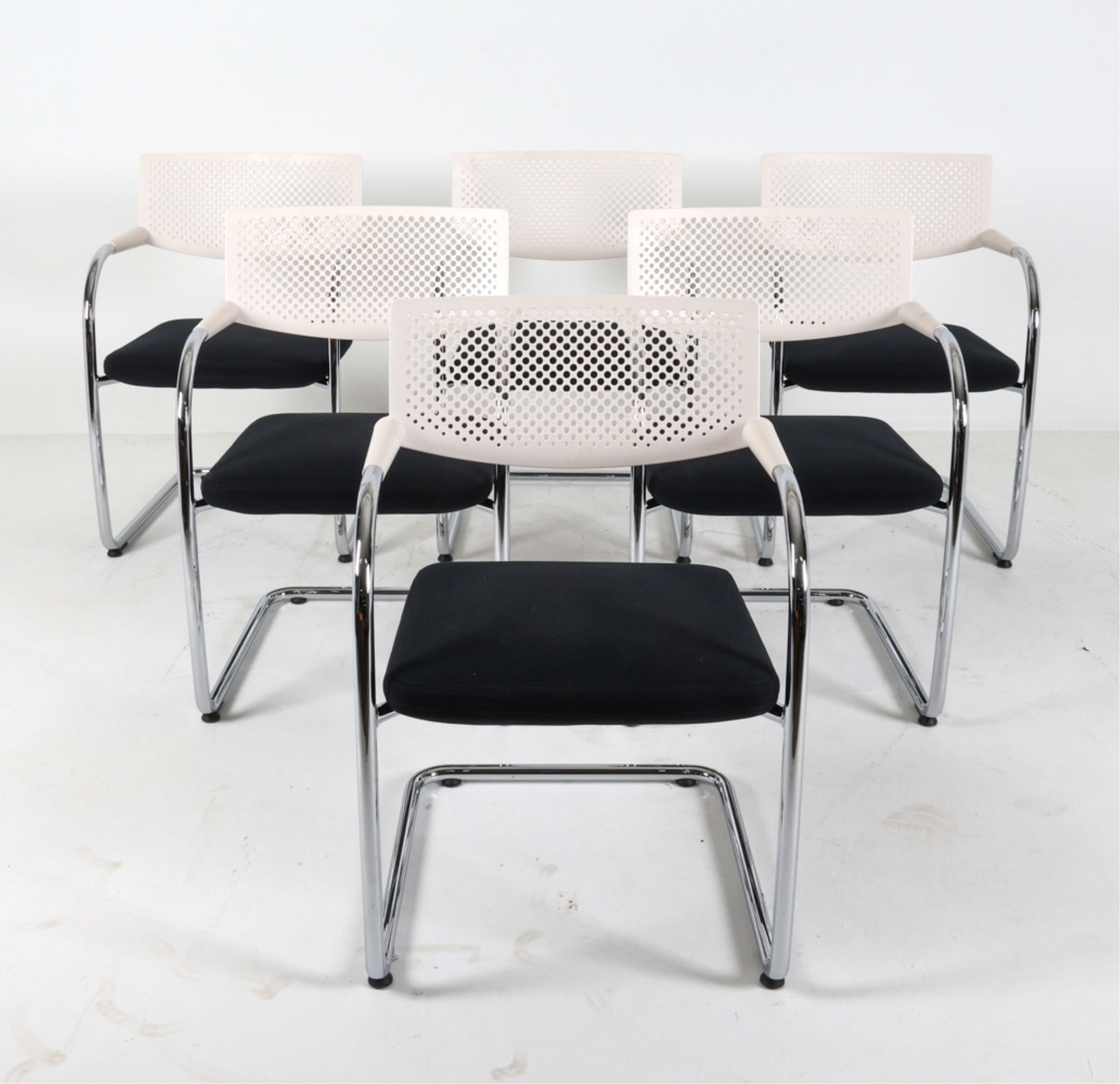 (6) VITRA VISAVIS STACKING ARMCHAIRS (1 of 12)