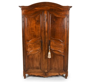 FRENCH MAHOGANY COUNTRY ARMOIRE