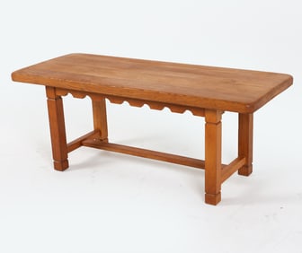 BRUTALIST OAK COFFEE TABLE C.1960'S