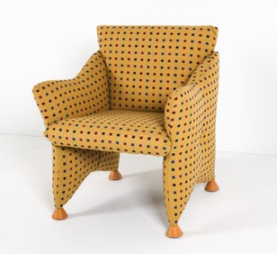 POST MODERN LOUNGE CHAIR, CIRCA 1980'S