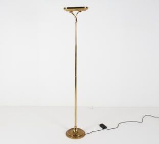 20TH C. BRASS FLOOR LAMP