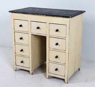 PAINTED PINE CHEST OF DRAWERS