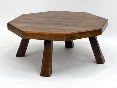 DUTCH BRUTALIST OAK COFFEE TABLE C.1960'S