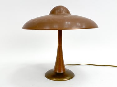 LECLAIRE & SCHAFER GERMAN COPPER MUSHROOM LAMP
