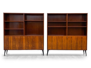 POUL HUNDEVAD ROSEWOOD BOOKCASES C.1960'S