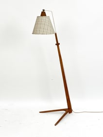 NIGEL WALTERS TEAK BOOMERANG FLOOR LAMP C. 1950S