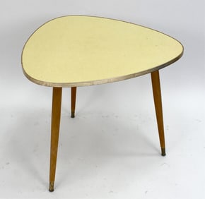 GERMAN TEAK & FORMICA ATOMIC COCKTAIL TABLE