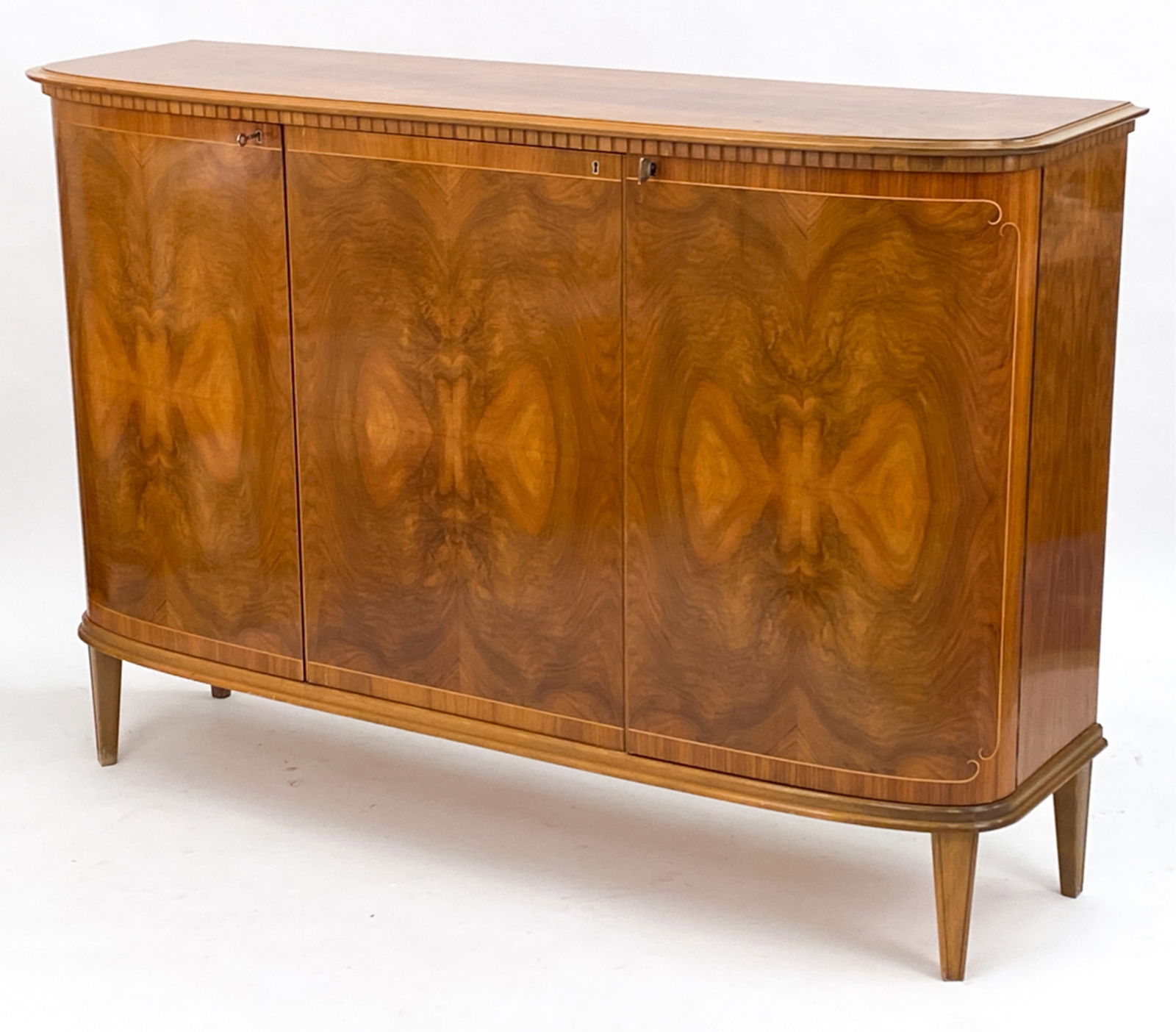 SWEDISH MAHOGANY MID-CENTURY CREDENZA C.1940'S (1 of 11)