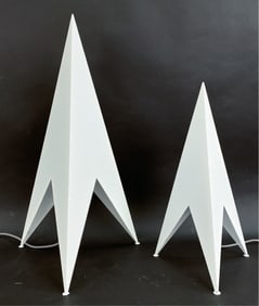 (2) JANGIR MADDADI SWEDISH 'ROCKET' LAMPS