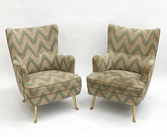 (2) DANISH LOUNGE CHAIRS C.1970'S