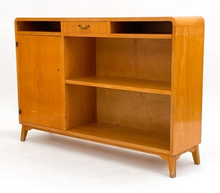 SWEDISH BIRCH SIDEBOARD BOOKCASE CABINET C.1950'S