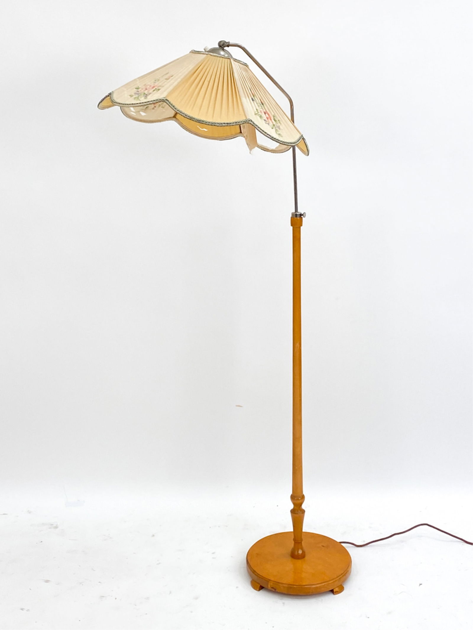 SWEDISH BEECH FLOOR LAMP C.1930'S (1 of 15)
