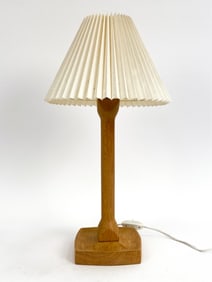 SWEDISH OAK TABLE LAMP C.1970'S