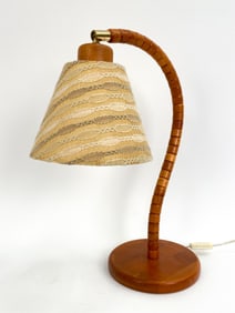 MARKSLOJD KINNA SWEDISH BIRCH TABLE LAMP C.1960'S