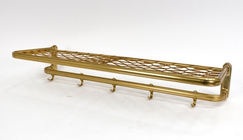 DUTCH BRASS & ALUMINUM COATRACK C.1960'S