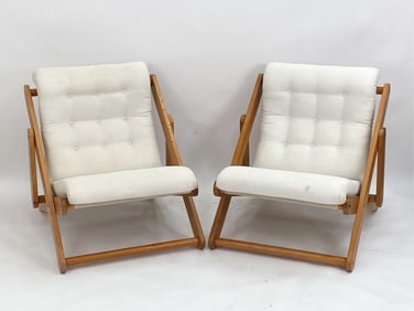 (2) GILLIS LUNDGREN KON TIKI CHAIRS FOR IKEA