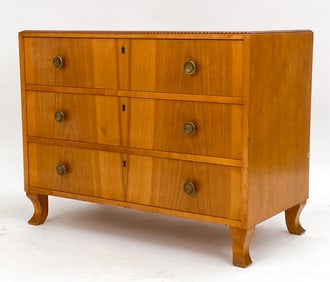 MID-CENTURY DECO STYLE SWEDISH CHEST OF DRAWERS