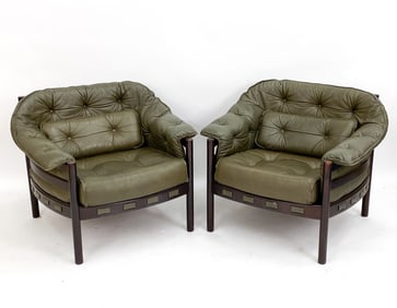 PAIR OF ARNE NORELL FOR COJA LOUNGE CHAIRS