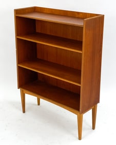 SWEDISH TEAK & OAK BOOKCASE, CIRCA 1960'S