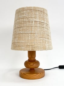 TEMD SWEDISH PINE TABLE LAMP C.1970'S
