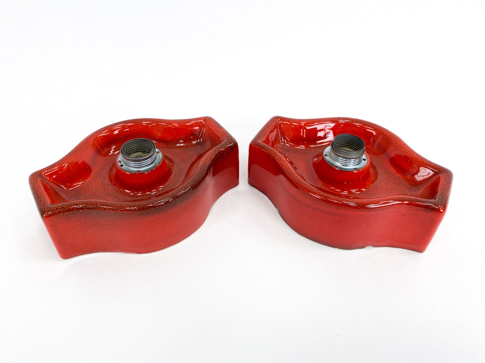 ZALLONI STYLE GERMAN CERAMIC LAMPS C.1970'S (1 of 10)