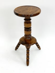 SWEDISH OAK STAINED PEDESTAL, CIRCA 1950