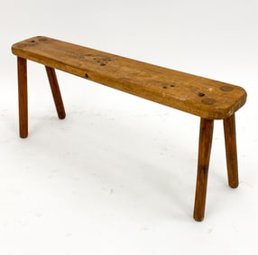 DUTCH OAK MILKSTOOL, CIRCA 1940