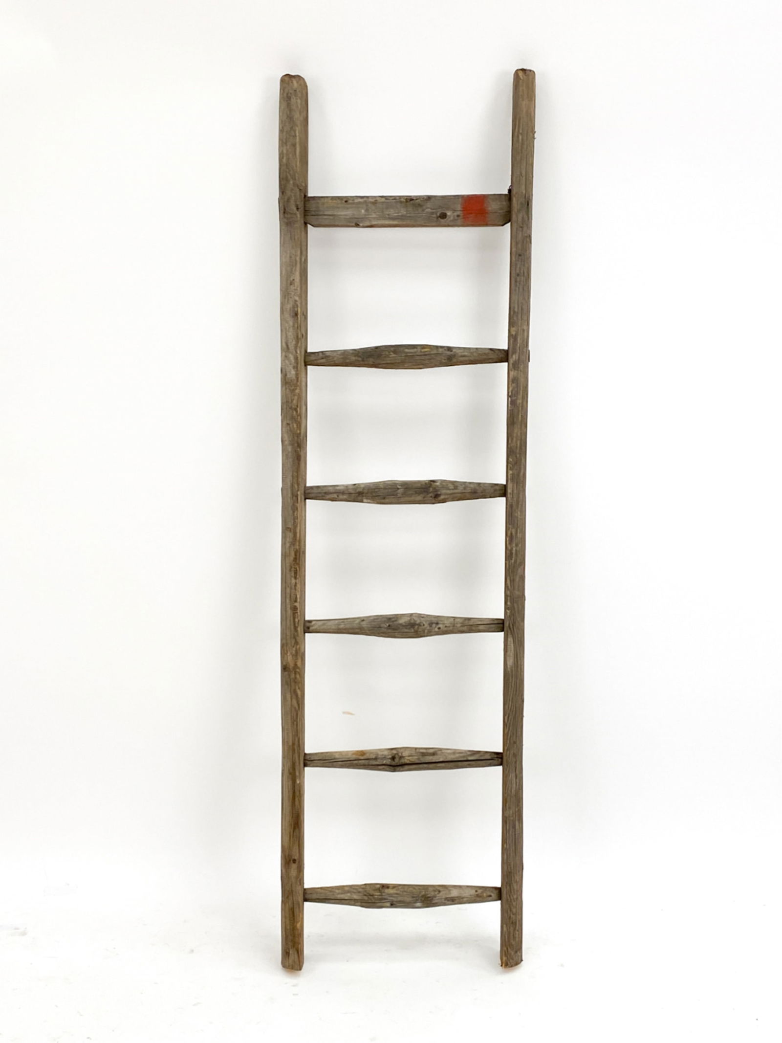 ANTIQUE DUTCH RUSTIC OAK LADDER (1 of 9)
