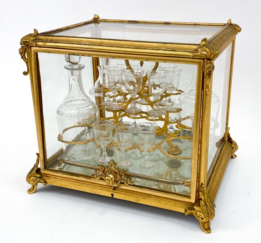 LATE 19TH/EARLY 20TH C. FRENCH TANTALUS SET (1 of 15)