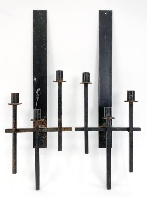 VINTAGE VAN KEPPEL & GREEN CANDLE WALL SCONCES (1 of 7)