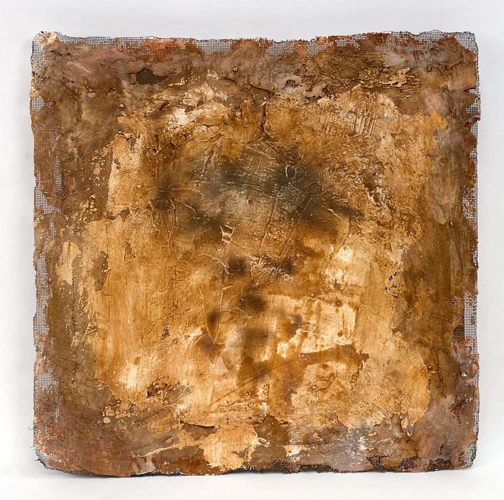 20TH C. ABSTRACT MIXED MEDIA PLASTER WALL ART (1 of 6)