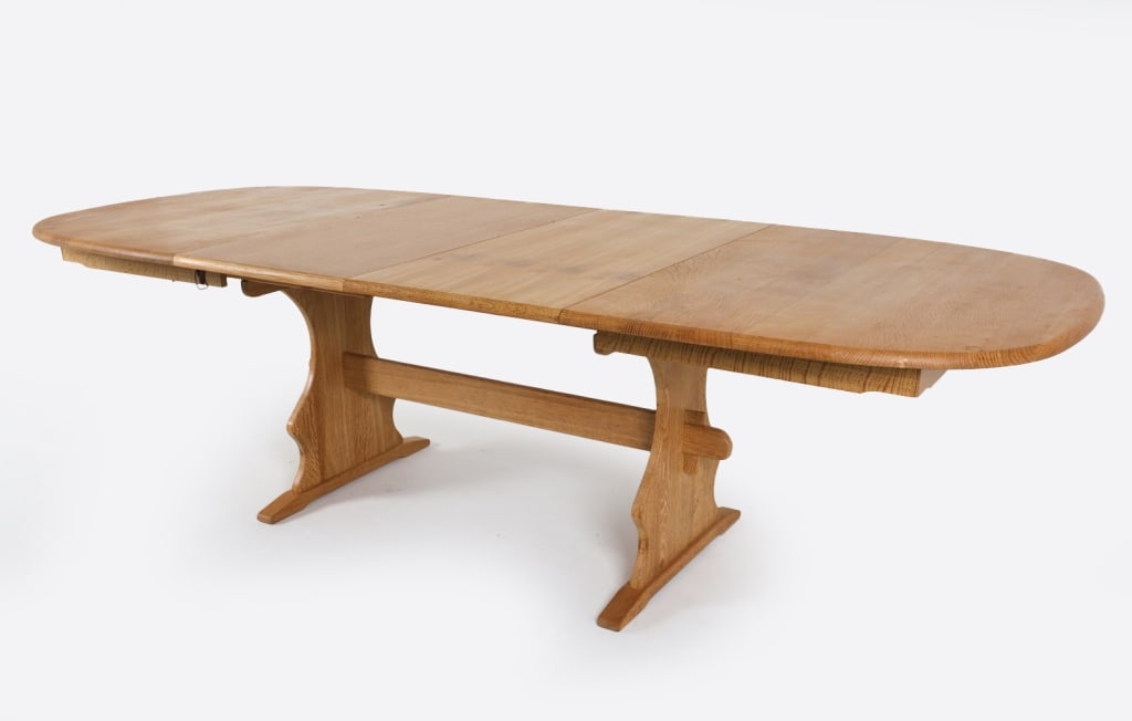 KJAERNULF STYLE DANISH OAK EXTENDING DINING TABLE (1 of 15)
