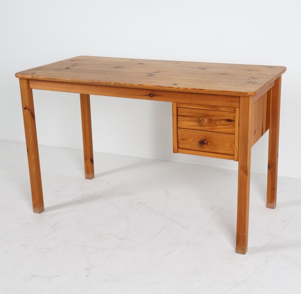 SWEDISH PINE WRITING DESK C.1960'S (1 of 14)