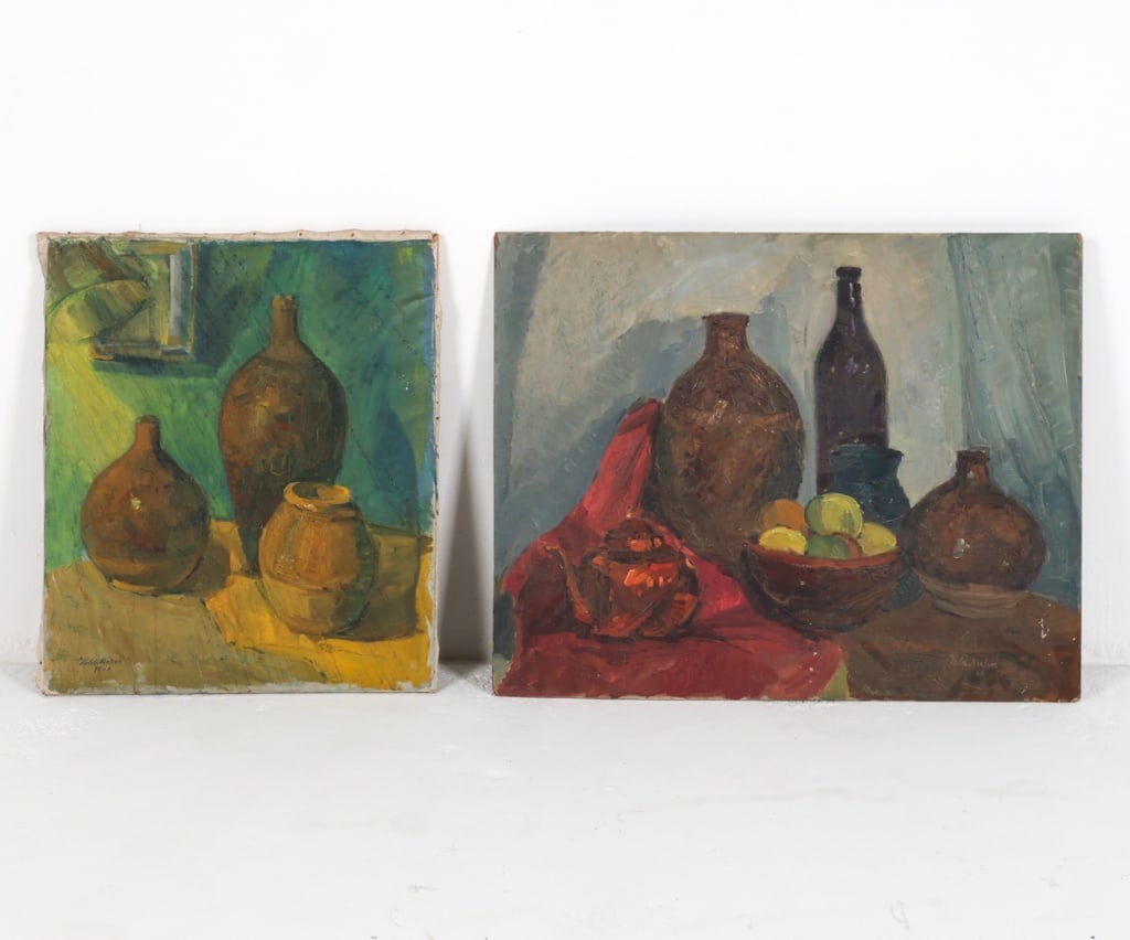 (2) VALDEMAR NIELSEN (DANISH) STILL LIFE PAINTINGS (1 of 12)