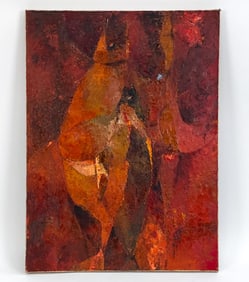 RYSZARD ZAJAC (1929-2012) ABSTRACT OIL PAINTING