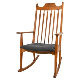 HENNING KJAERNULF DANISH OAK ROCKING CHAIR