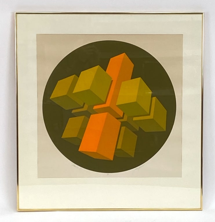 MARKO SPALATIN OP ART SERIGRAPH C.1970S (1 of 6)
