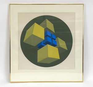 MARKO SPALATIN OP ART SERIGRAPH C.1970S