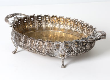 19TH C. DUTCH .800 SILVER SERVING BOWL