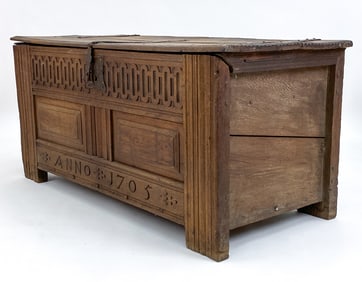 18TH C. ANTIQUE BLANKET CHEST