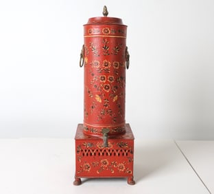 REGENCY STYLE CHINOISERIE TOLE HOT WATER URN