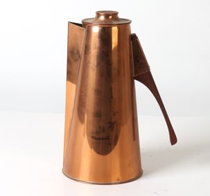 E.W. ALLEN ART DECO COPPER KETTLE
