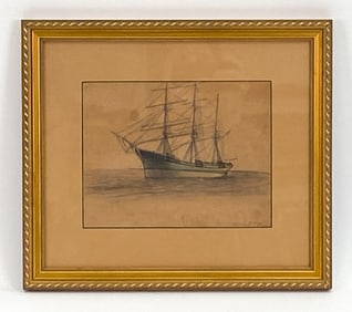 EDWARD A. PAGE (1850-1928) COLORED PENCIL SKETCH