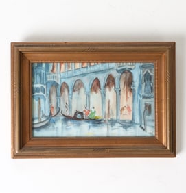 VENICE CANAL WATERCOLOR PAINTING